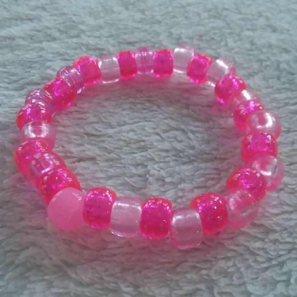 pink kandi bracelet